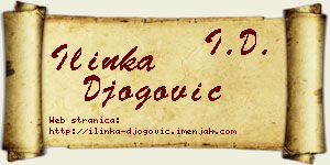 Ilinka Đogović vizit kartica